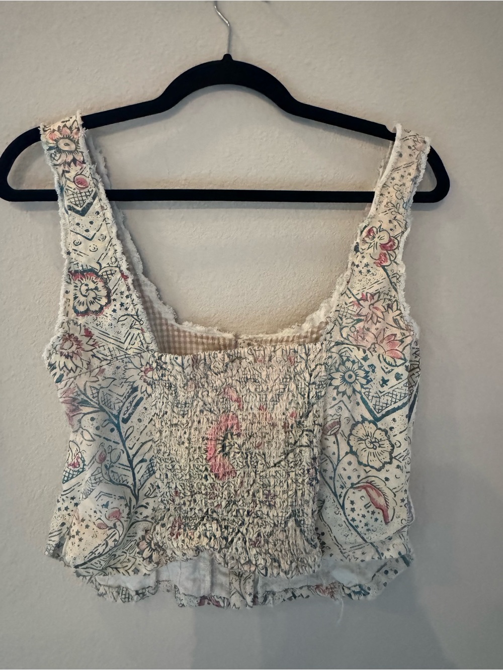 Anthropologie Pilcro Printed Floral Corset Top Small - Picture 6 of 9